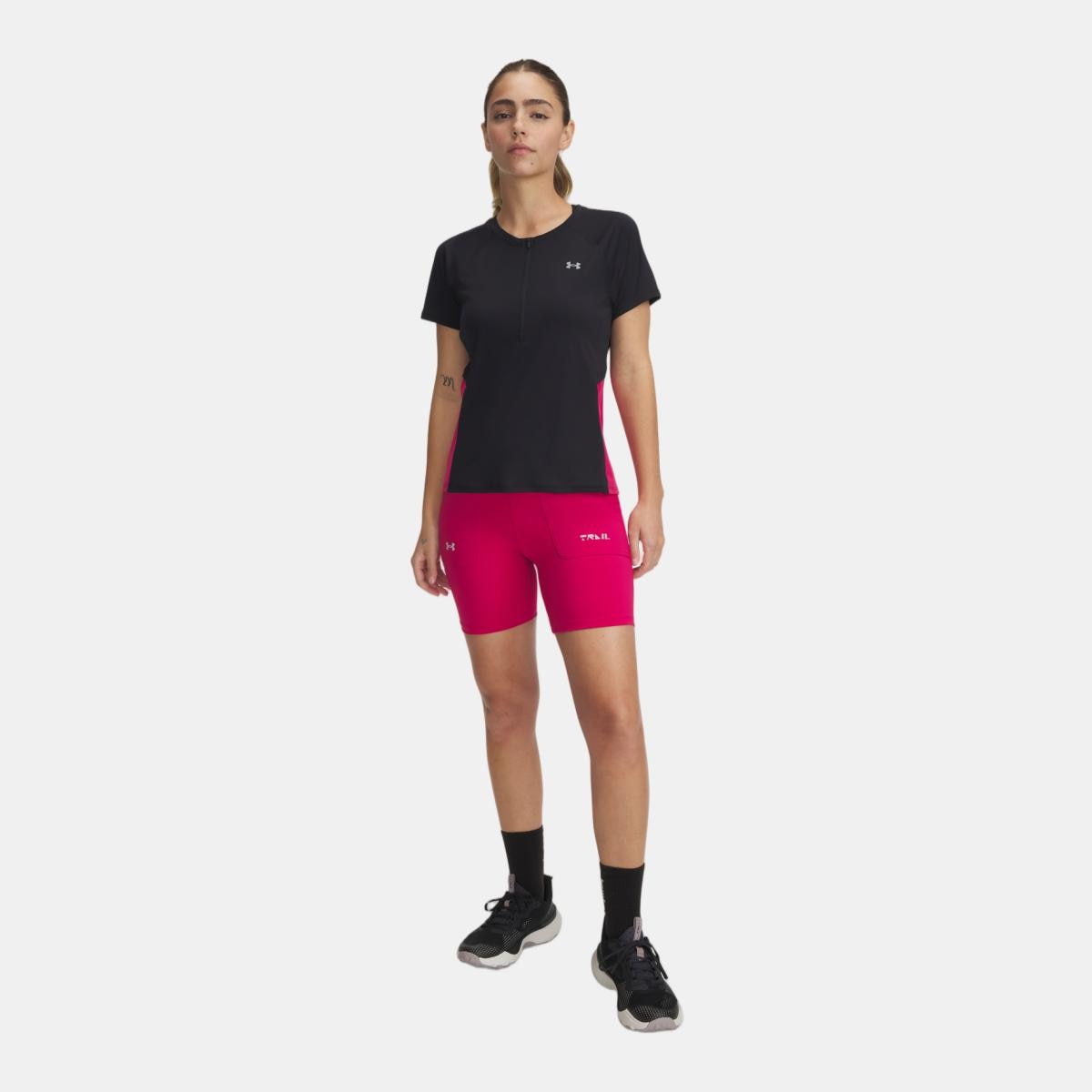 Calções de Mulher Trail Run Fitted Short Rosa-4