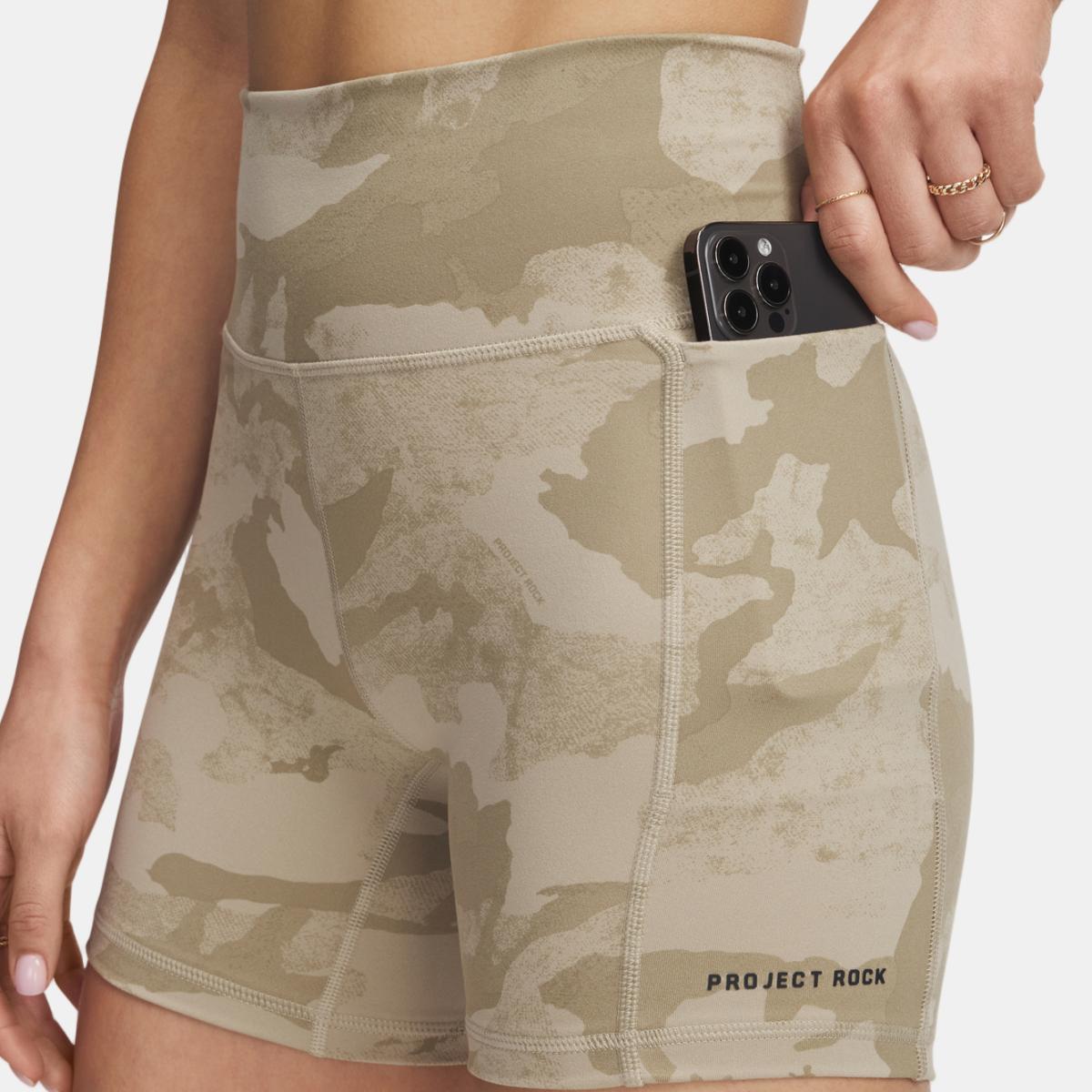 Leggings Tipo Calções de Mulher Project Rock Middy Short Verde-3