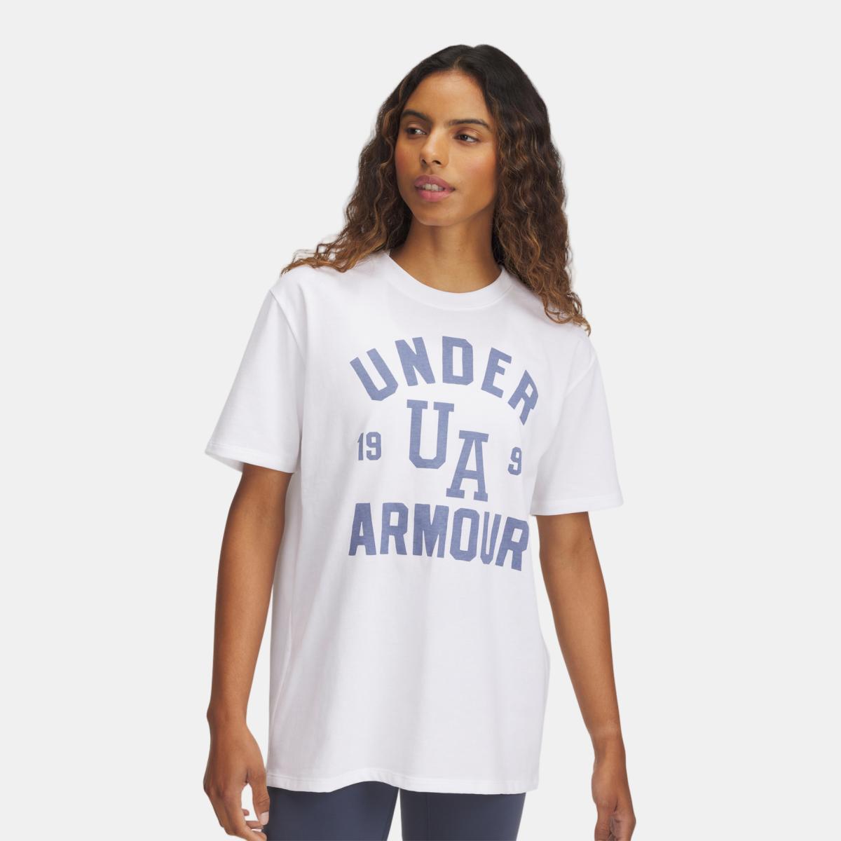 T-shirt de Mulher HWT OS Collegiate SS Branco-1
