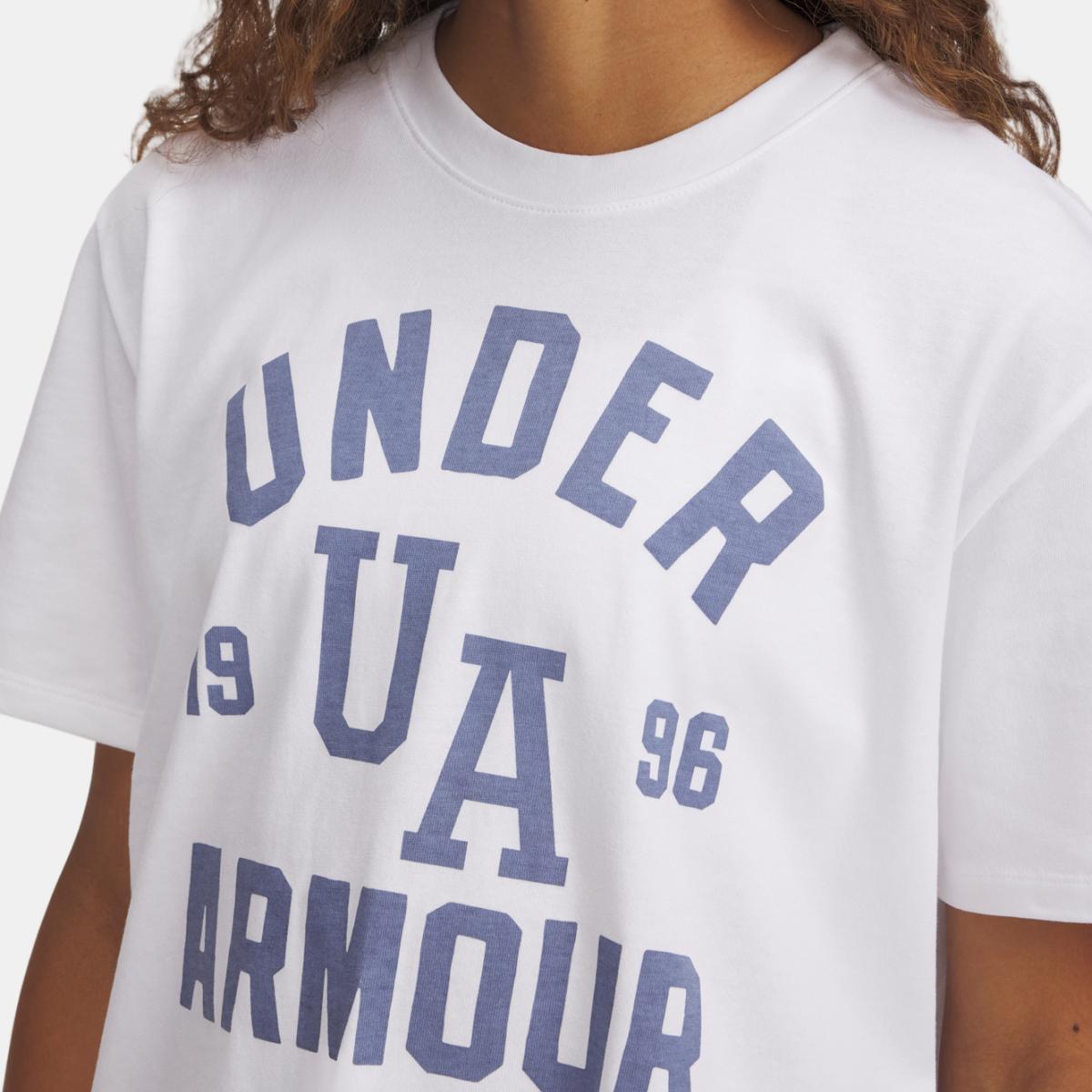 T-shirt de Mulher HWT OS Collegiate SS Branco-3
