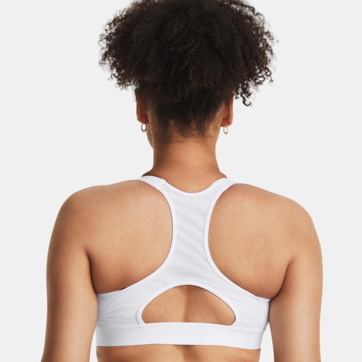 Top de Mulher de Suporte Alto HeatGear® Branco-2