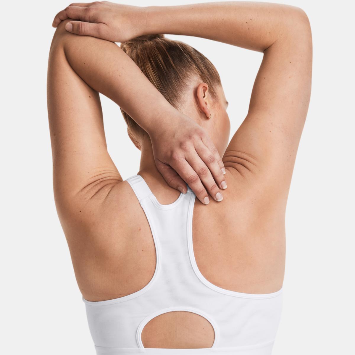 Top de Mulher de Suporte Alto HeatGear® Branco-6