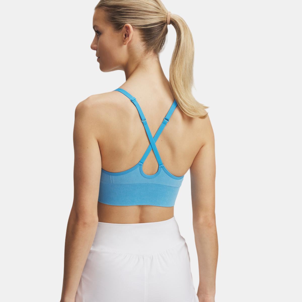 Top de Mulher Vanish Seamless Washed Low Azul-2