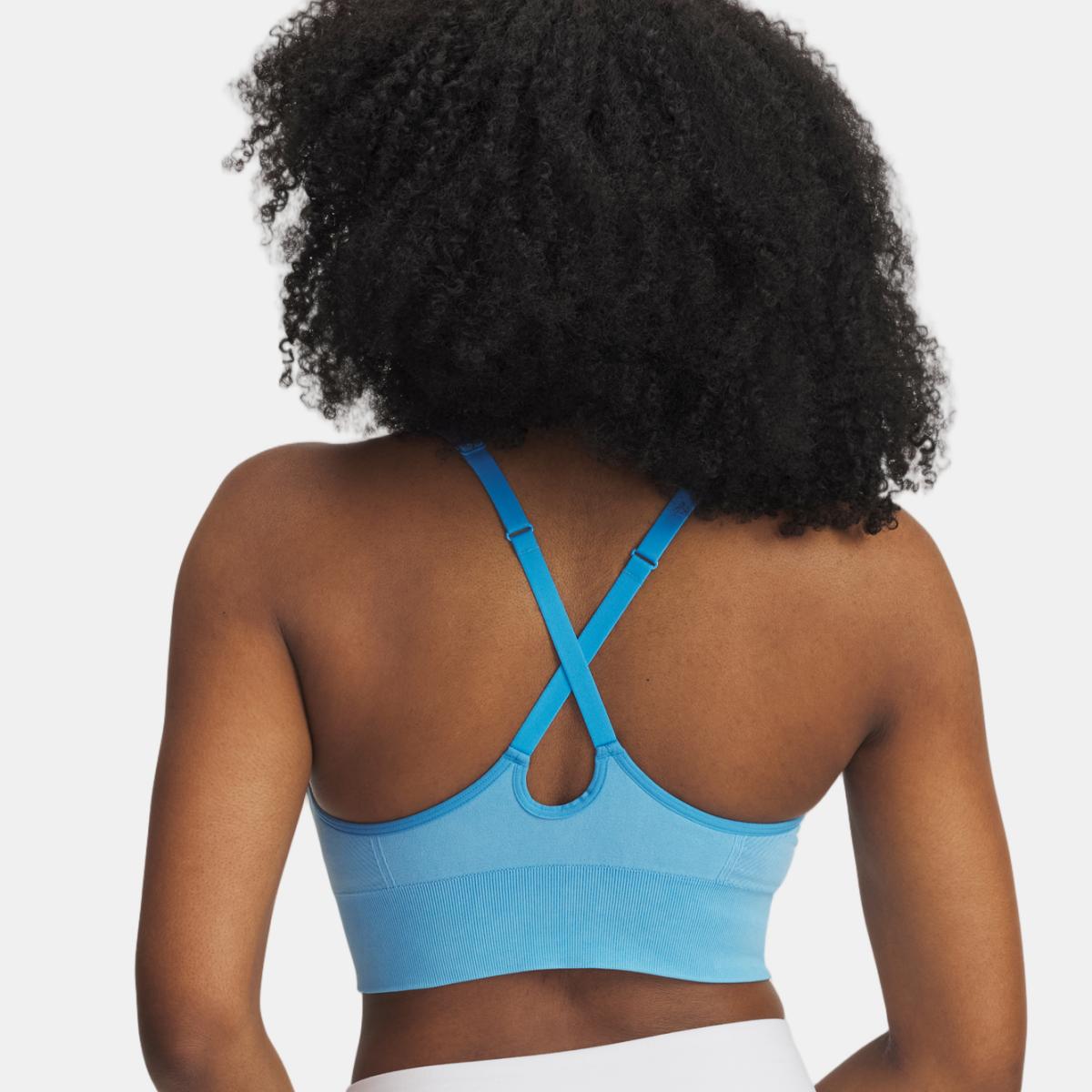 Top de Mulher Vanish Seamless Washed Low Azul-4