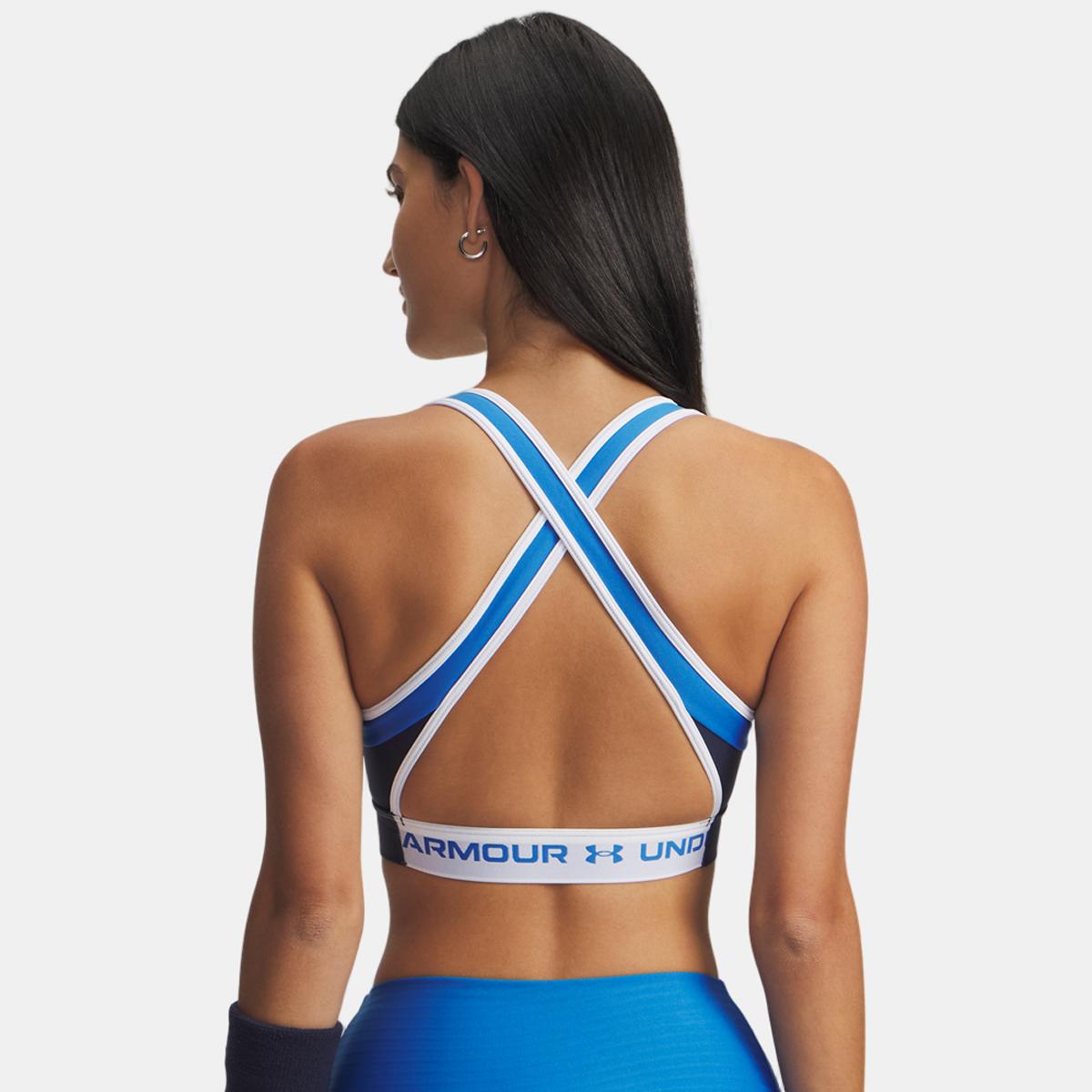 Top de Mulher Crossback Mid Open Back Azul-2