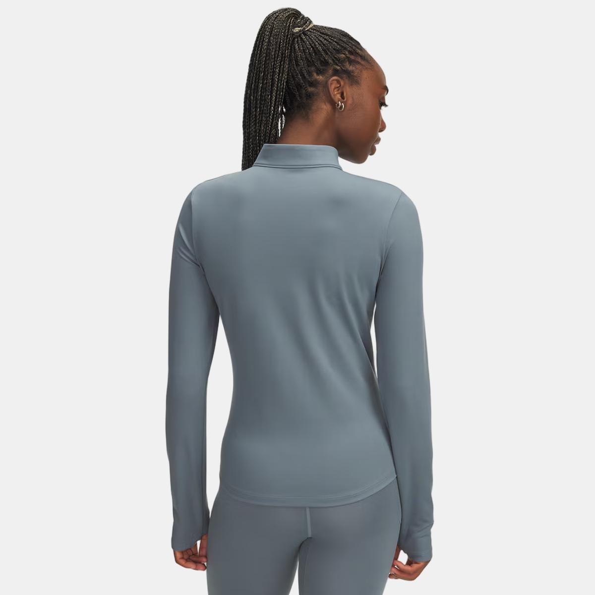 T-shirt de Mulher Motion 1/2 Zip EMEA Azul-2