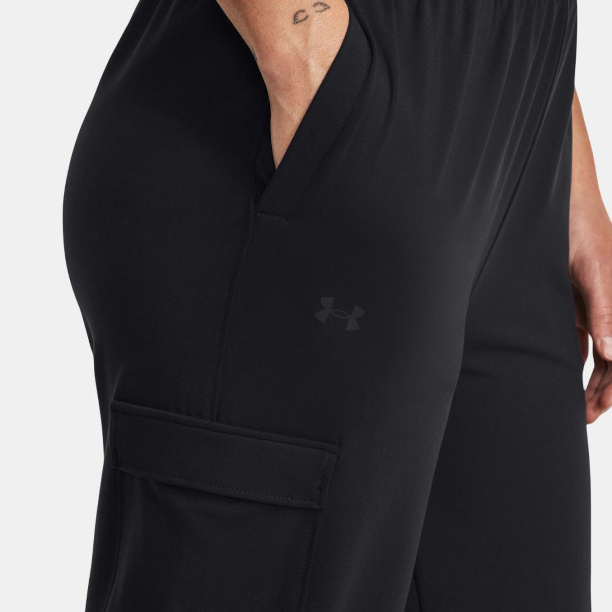 Calças de Mulher Meridian Cargo Jogger Preto-3