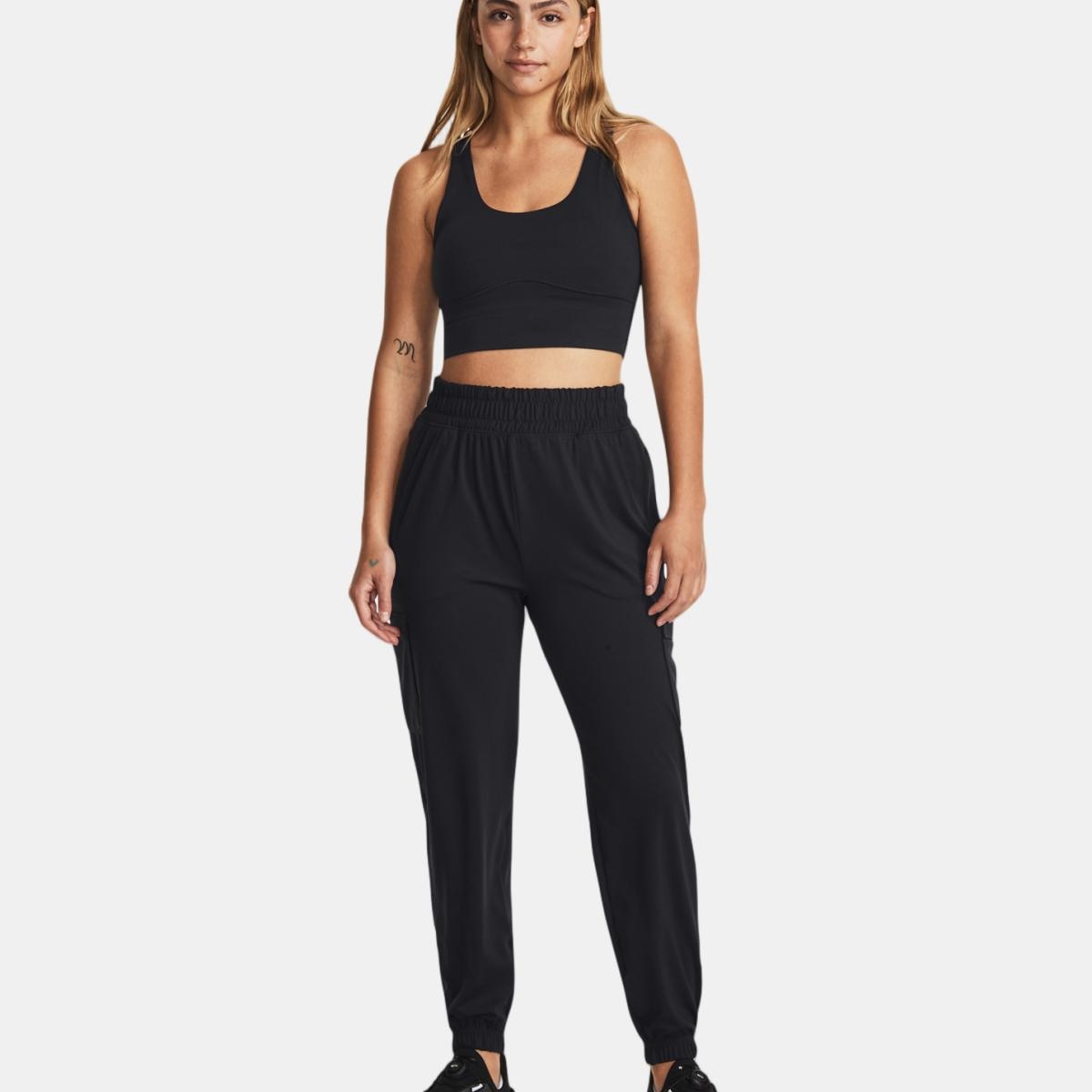 Calças de Mulher Meridian Cargo Jogger Preto-4