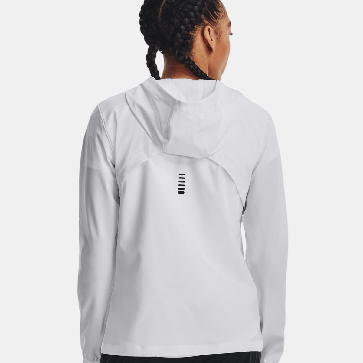 Casaco Corta-Vento de Mulher OutRun the Storm Branco-2
