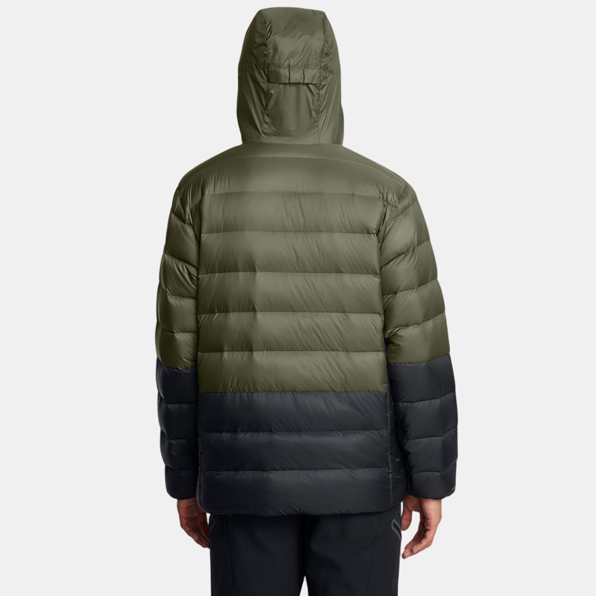 Casaco de Homem Legend Down Hooded Jacket-Blk Verde-2