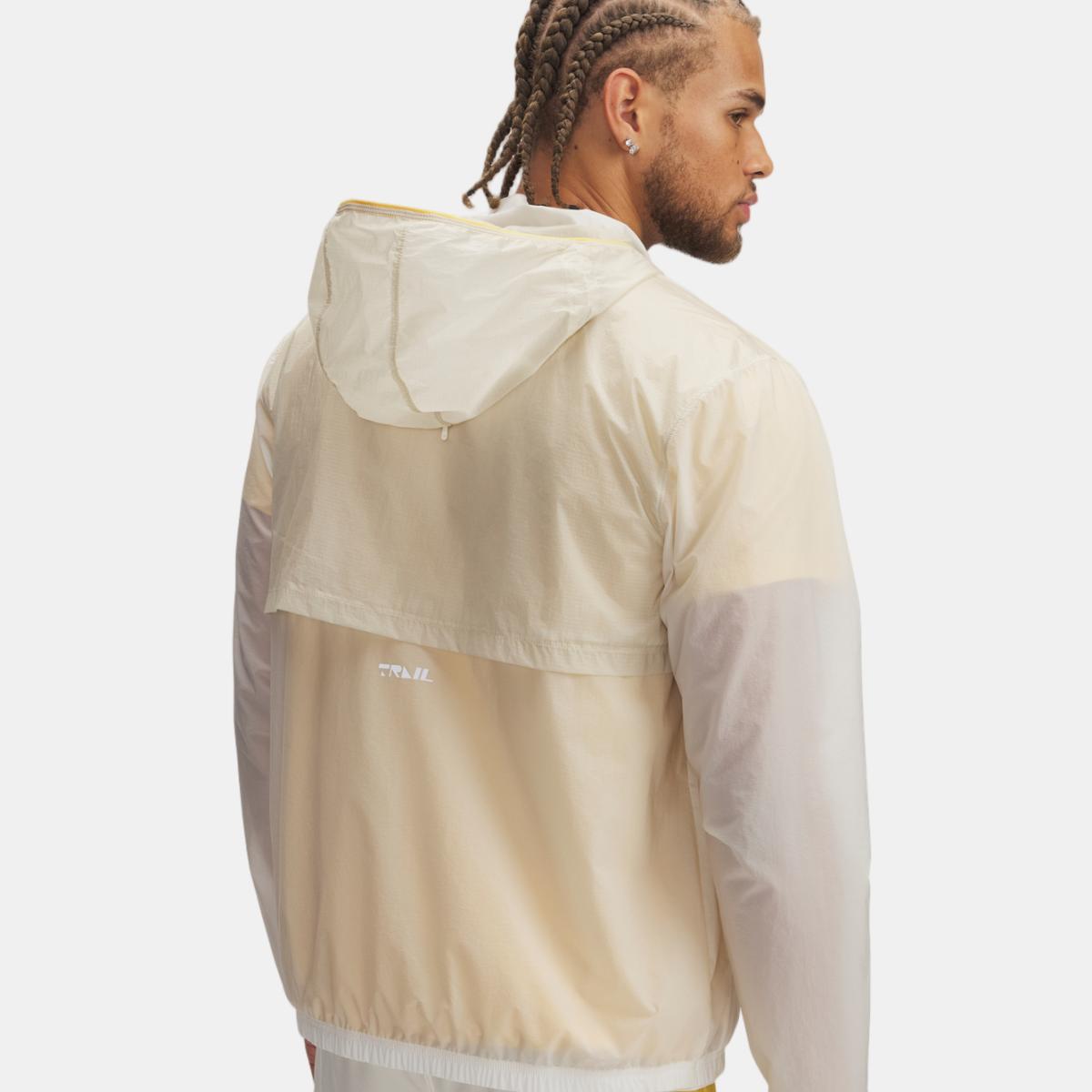 Casaco Corta-Vento de Homem Trail Run Jacket Cinzento-2