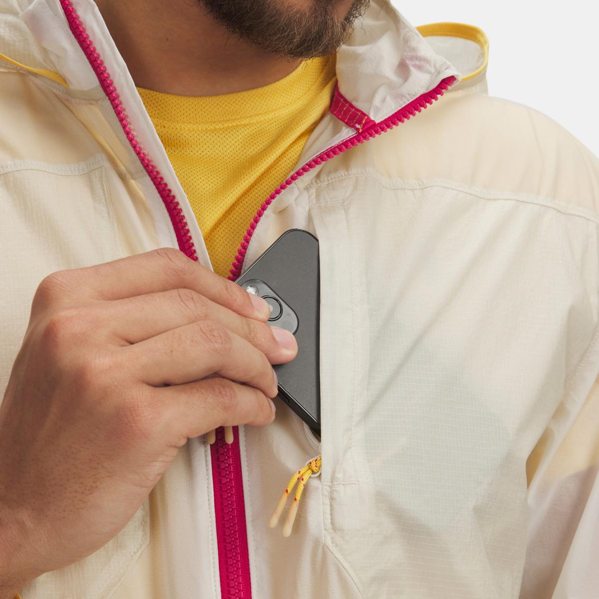 Casaco Corta-Vento de Homem Trail Run Jacket Cinzento-3