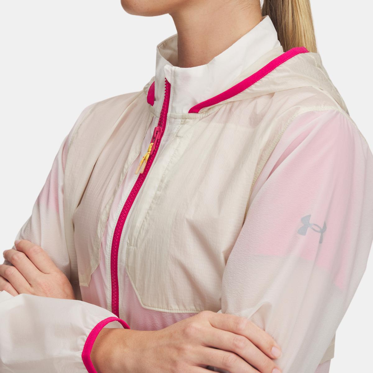 Casaco Corta-vento de Mulher Trail Run Jacket Cinzento-3