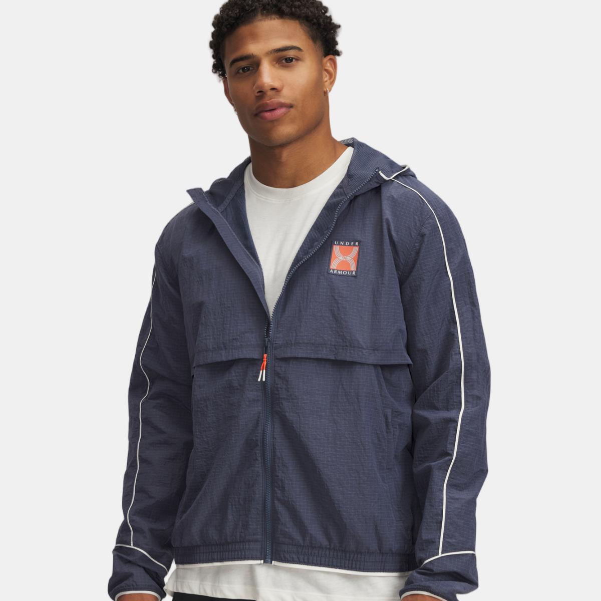 Imagen 0 de Chaqueta cortavientos de hombre Run 96 Jacket Under Armour Gris