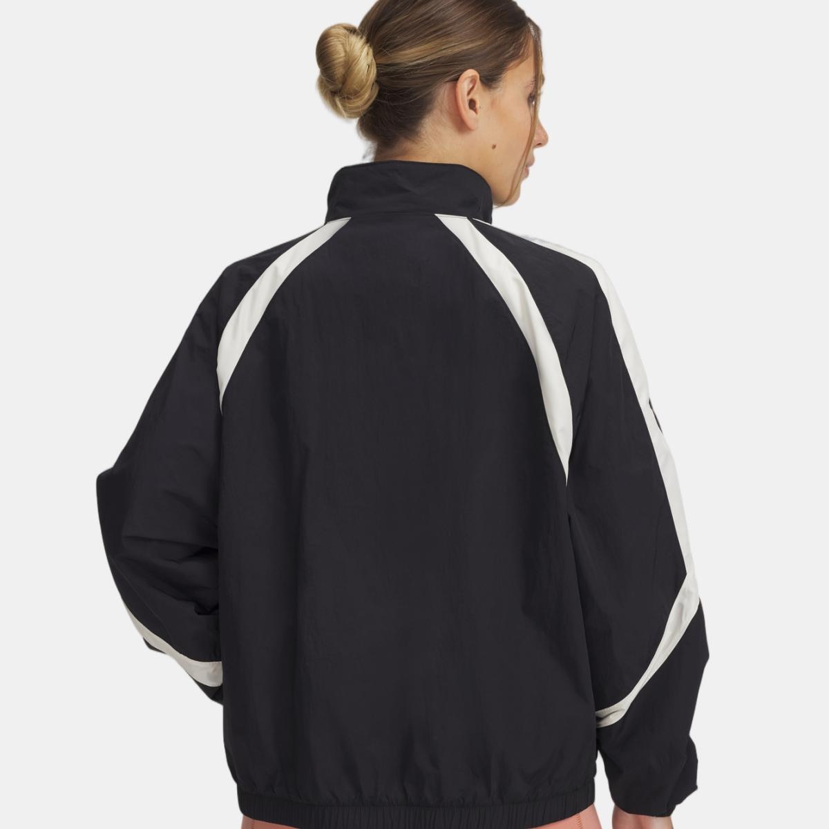 Casaco de Mulher Icon Crinkle Track Jacket Preto-2
