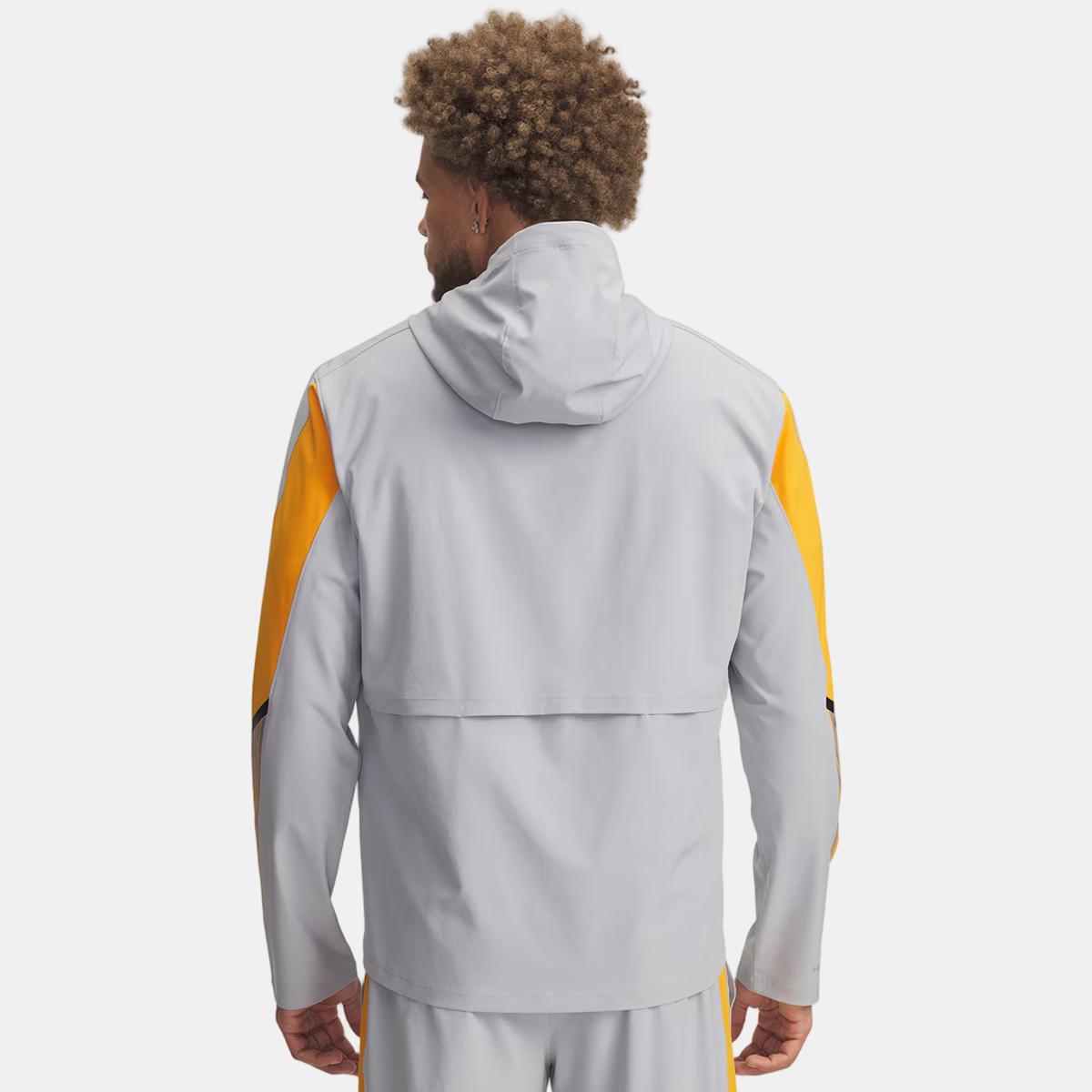 Casaco Corta-Vento de Homem Velociti Storm Hooded Jkt Cinzento-2