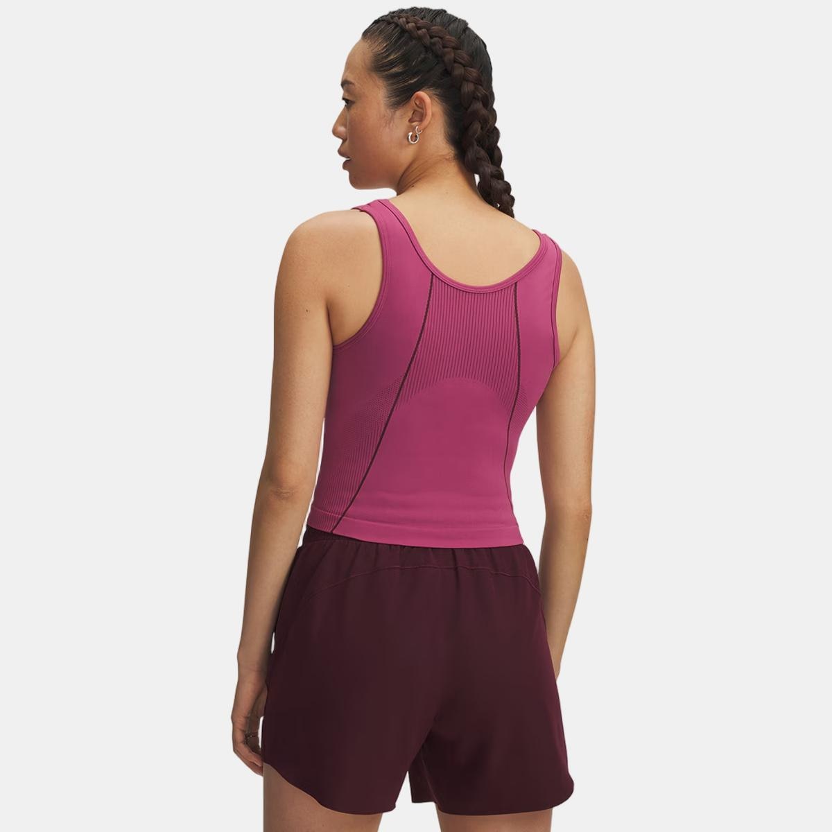 T-shirt de Mulher Vanish Seamless Tank Vermelho-2