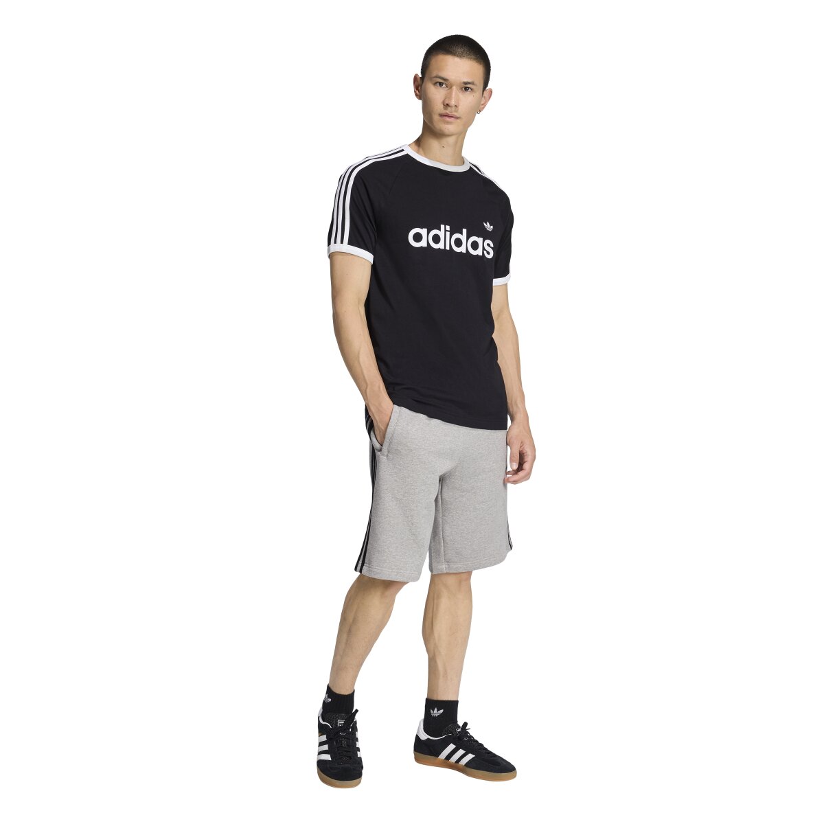 Calções de Homem Adicolor Originals Cinzento-5
