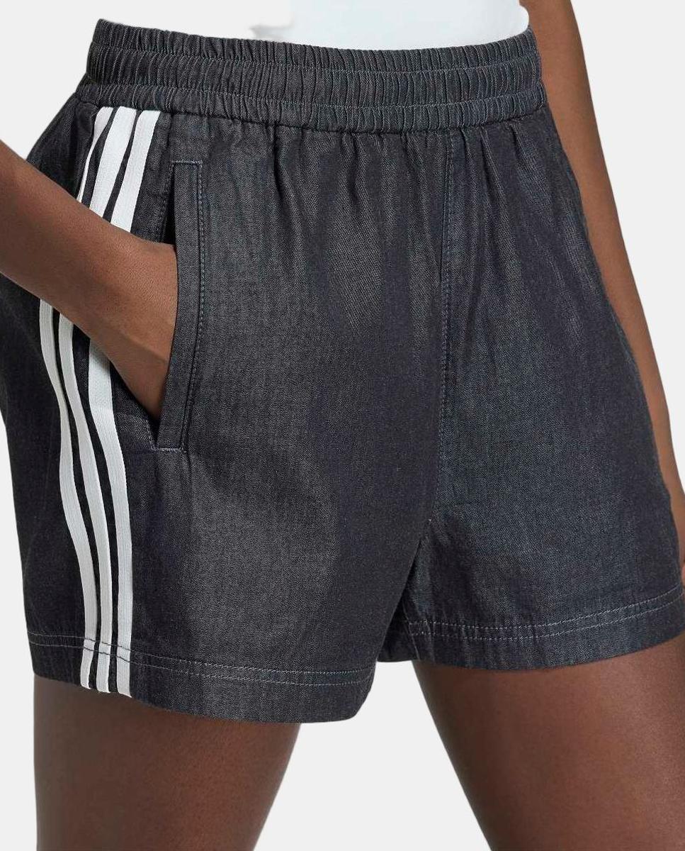 Calções de Ganga de Mulher Denim Shorts Originals Preto-4