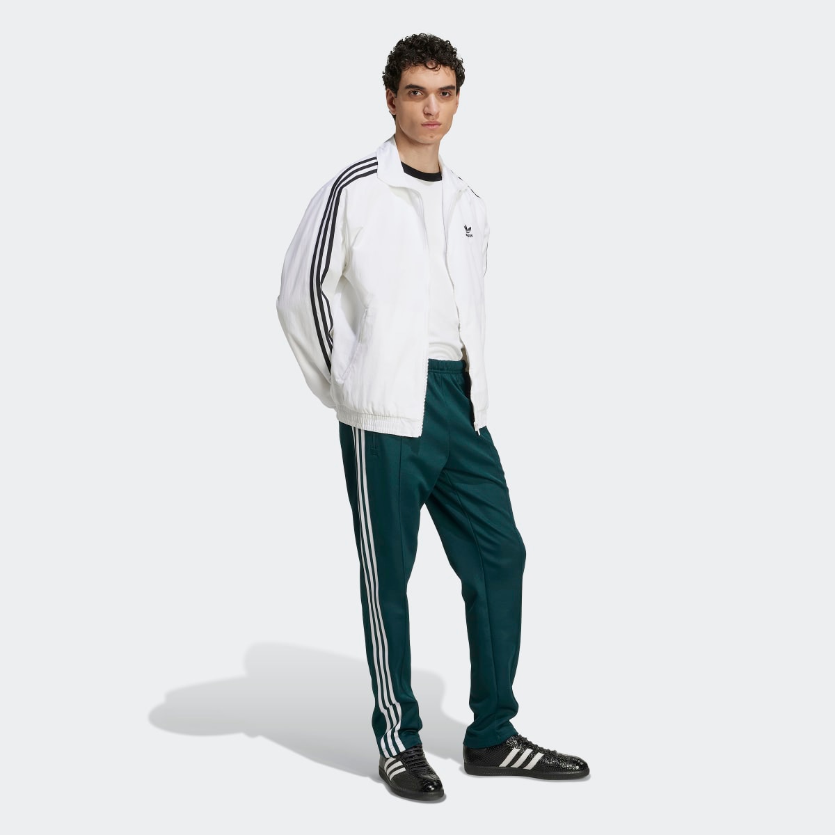 Calças de Homem Adicolor Classics Beckenbauer Originals Verde-5