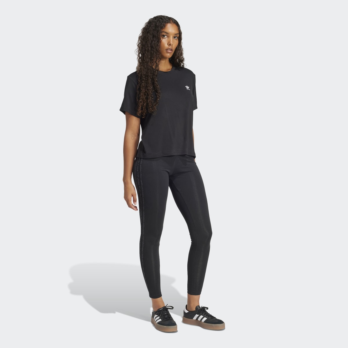 Leggings de Mulher Snakeskin 3 Faixas Preto-5