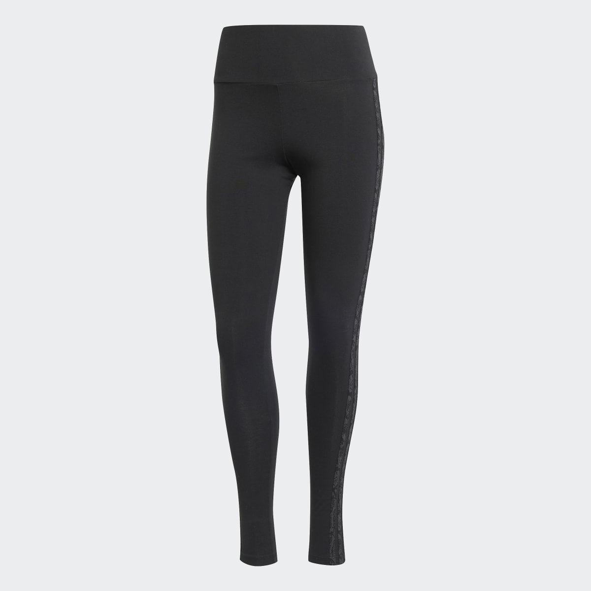 Leggings de Mulher Snakeskin 3 Faixas Preto-6
