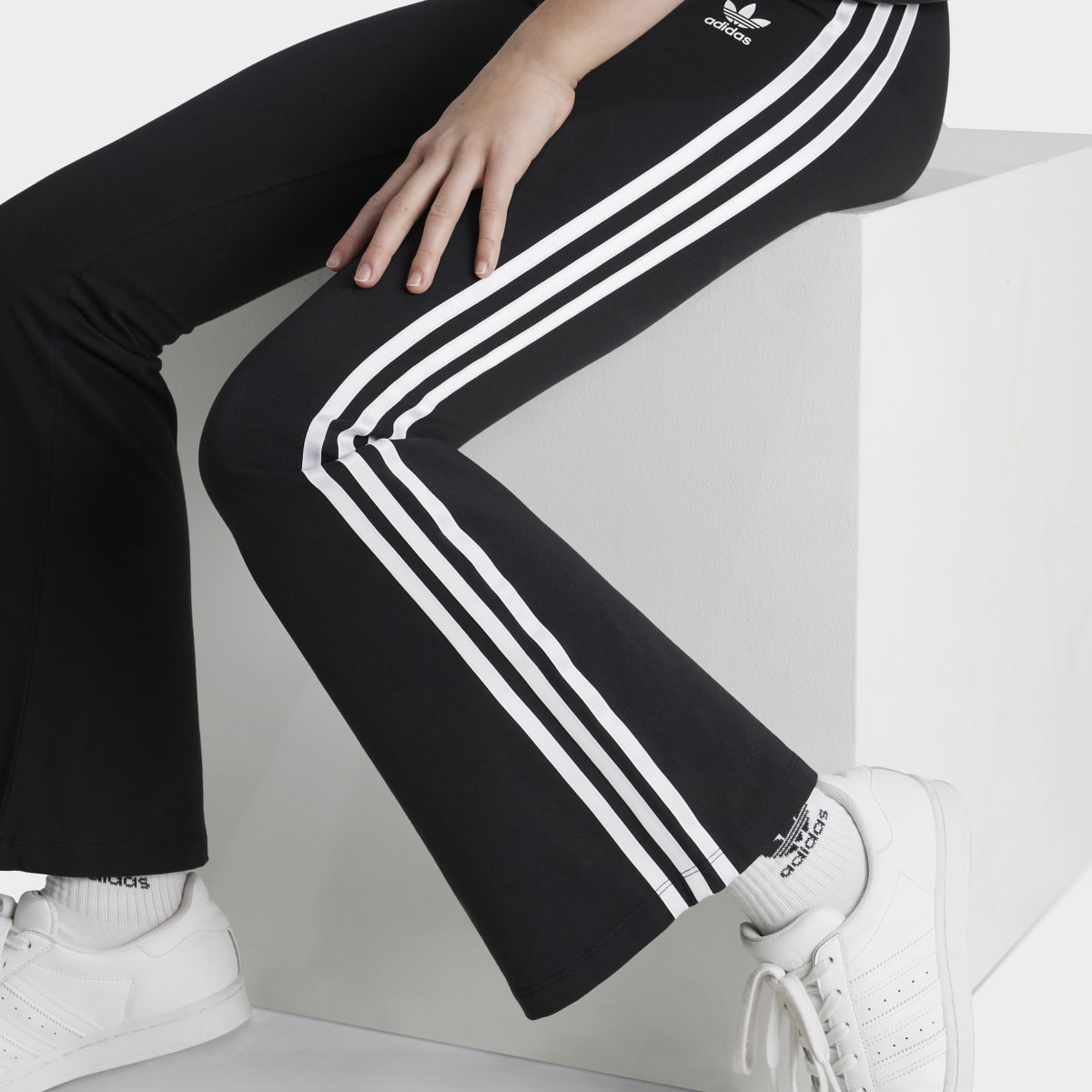 Leggings de Criança Adicolor Preto-4