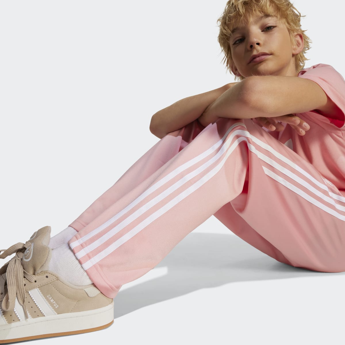 Calças de Criança Adicolor Firebird Rosa-4