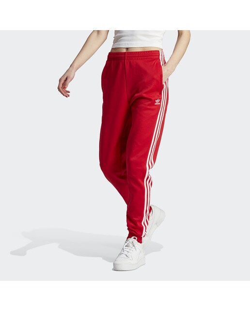 Calças de Mulher Adicolor Classics Cuffed Originals Vermelho-1