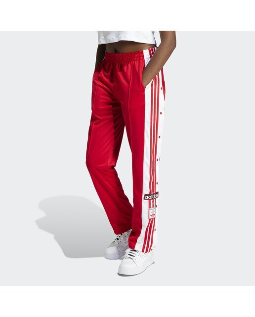 Calças de mulher Adibreak adidas Originals Vermelho / Branco-1