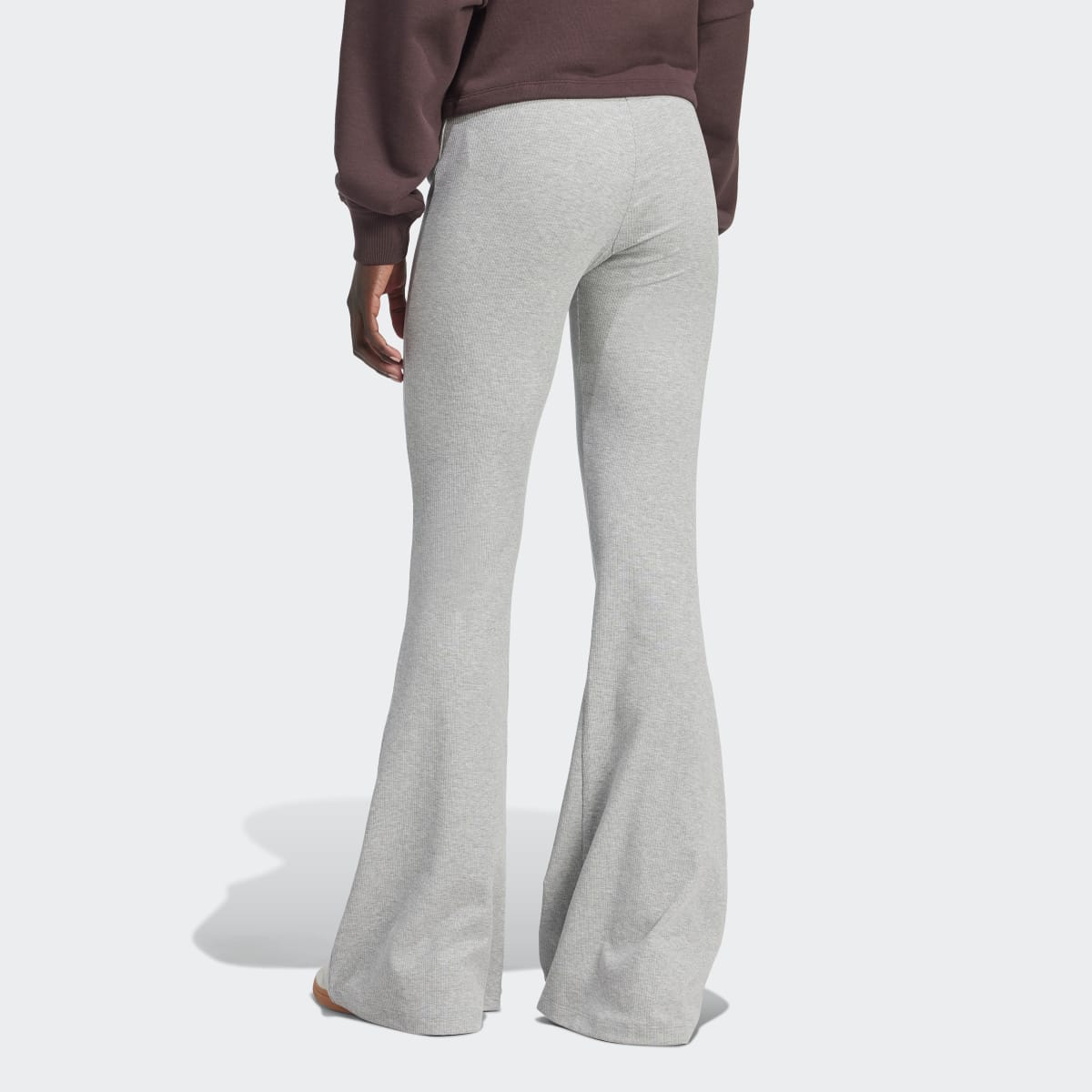 Leggings de Mulher Essentials Rib Flared Originals Cinzento-2