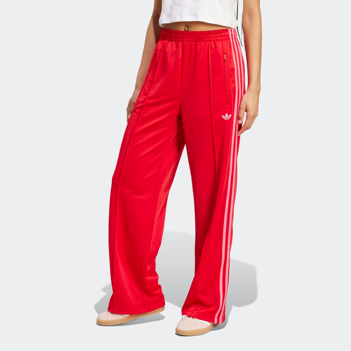 Calças de Mulher Adicolor Classic Firebird Loose Originals Vermelho-1