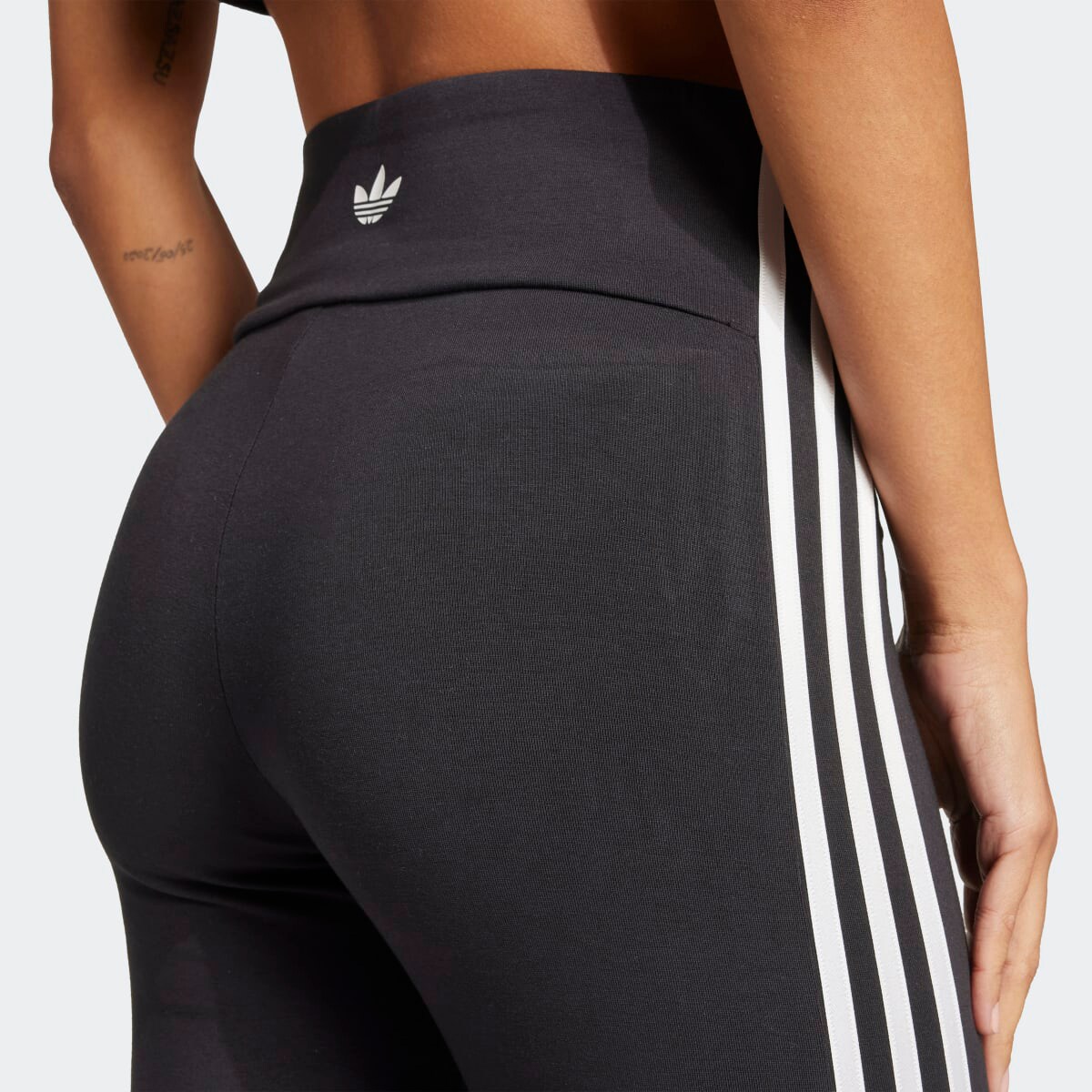 Calças de malha Adicolor 3 faixas Originals Preto-3