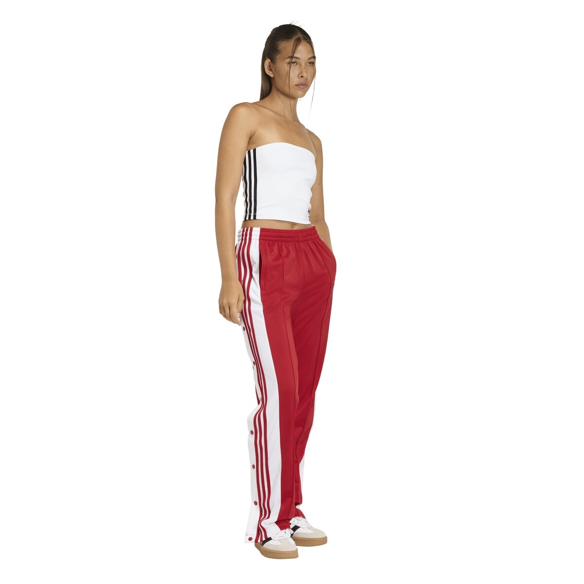 Calças de Mulher Adicolor Vermelho-4