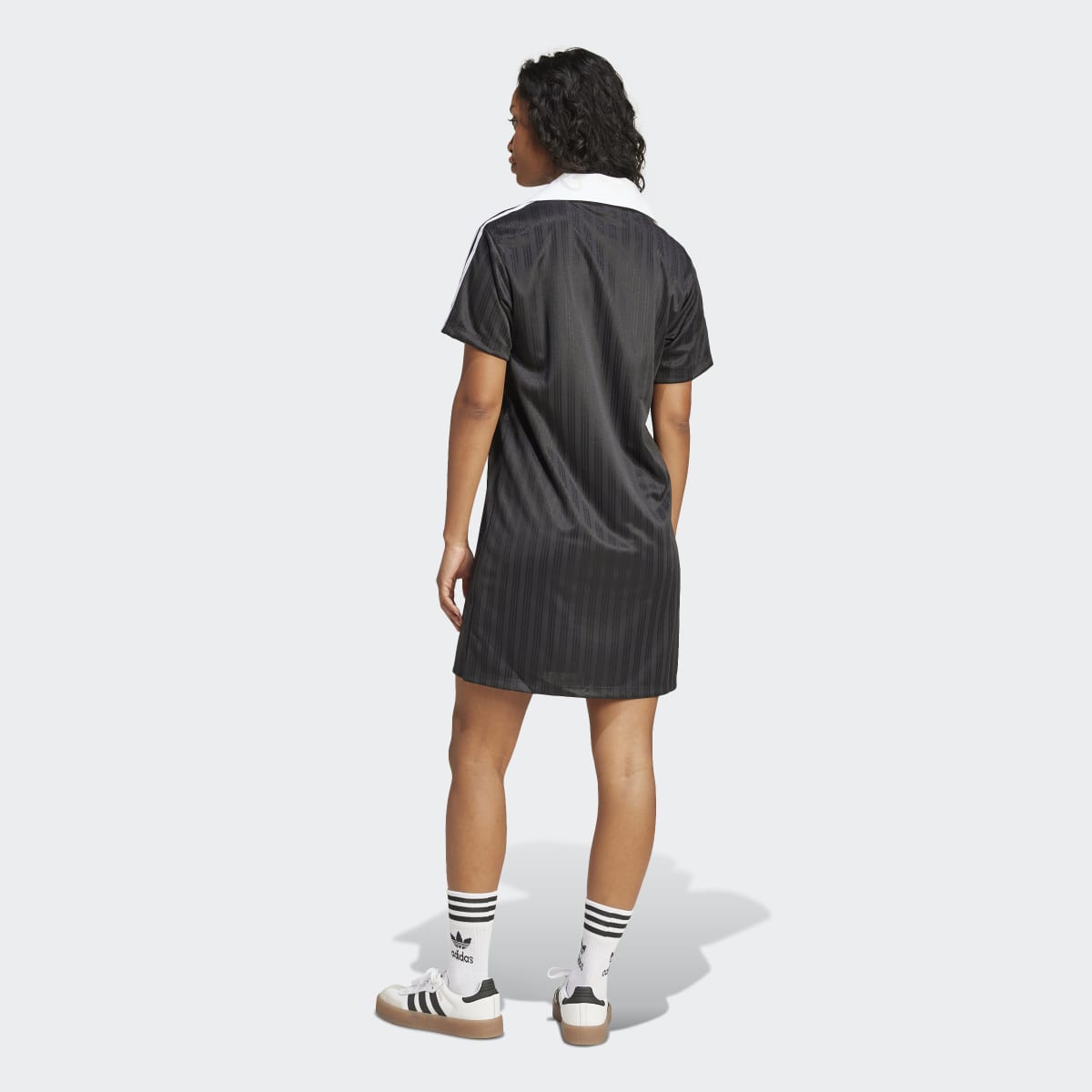 Vestido Adicolor Football Jacquard V-Neck Preto-2
