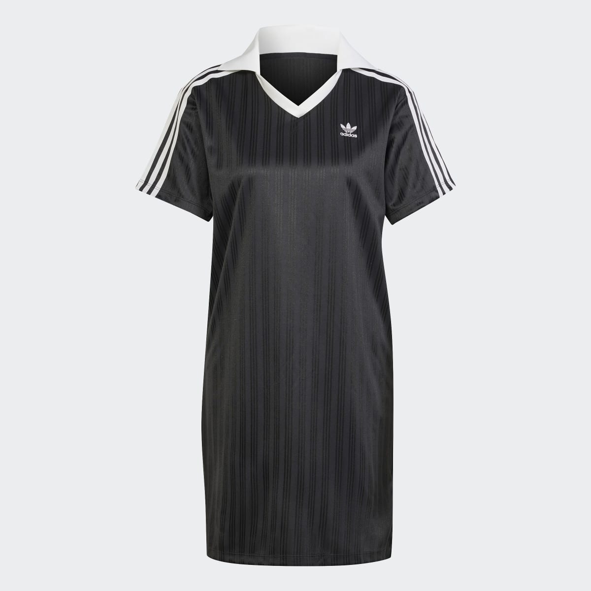 Vestido Adicolor Football Jacquard V-Neck Preto-6