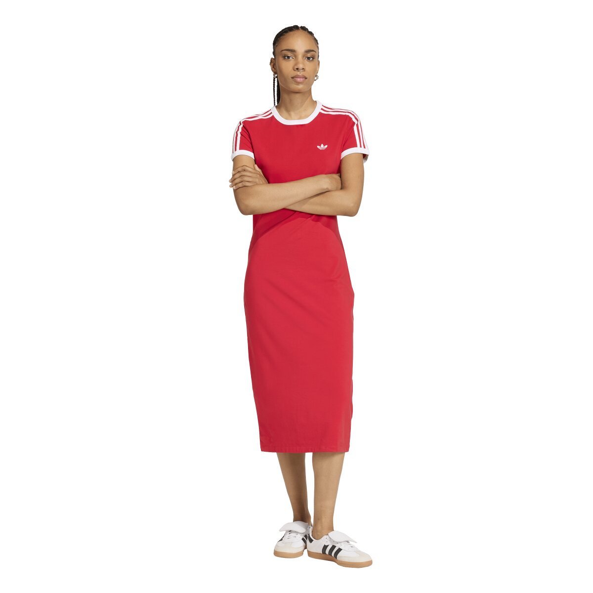 Vestido de Mulher Adicolor Originals Vermelho-5