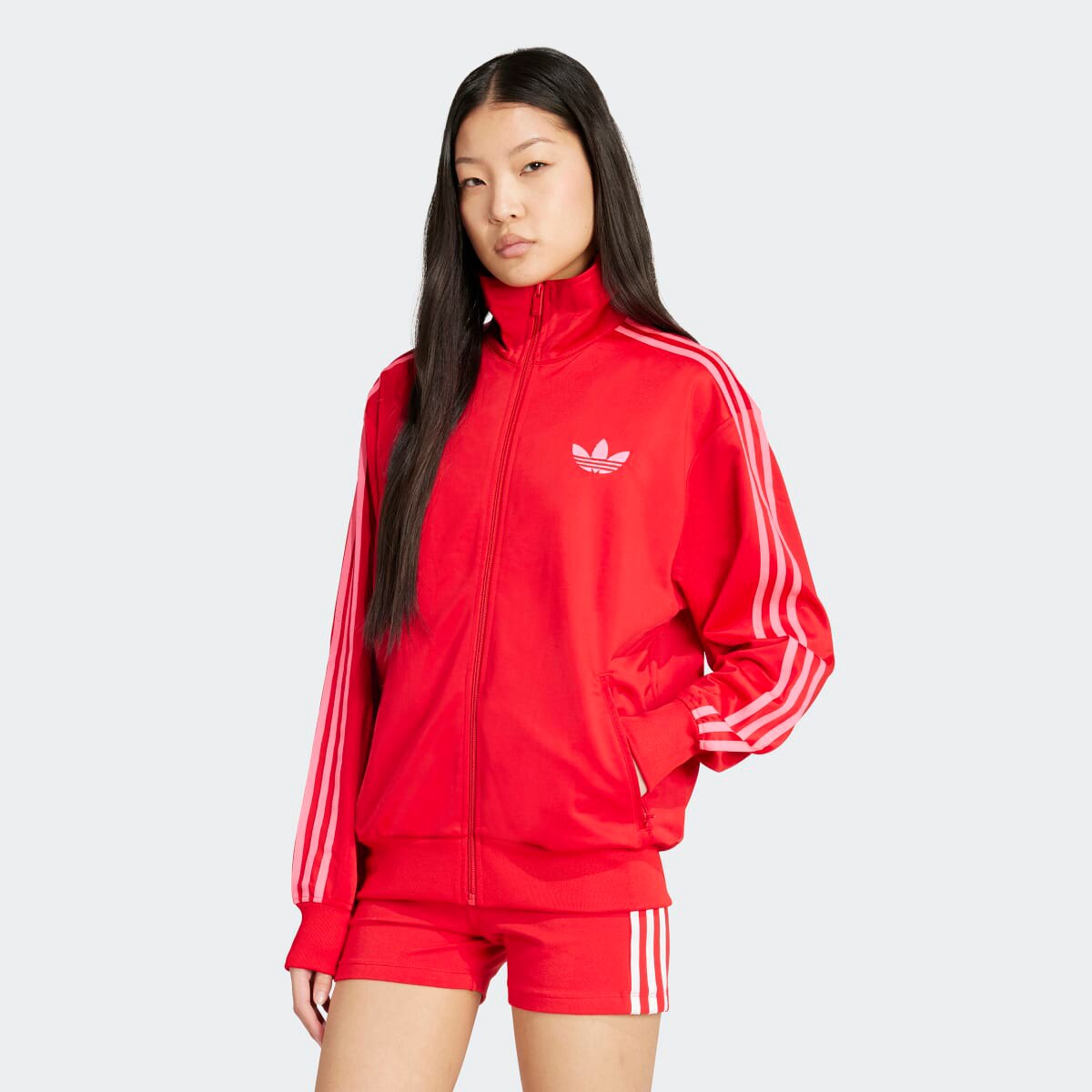 Sweatshirt de Mulher Adicolor Classic Firebird Loose Originals Vermelho-1