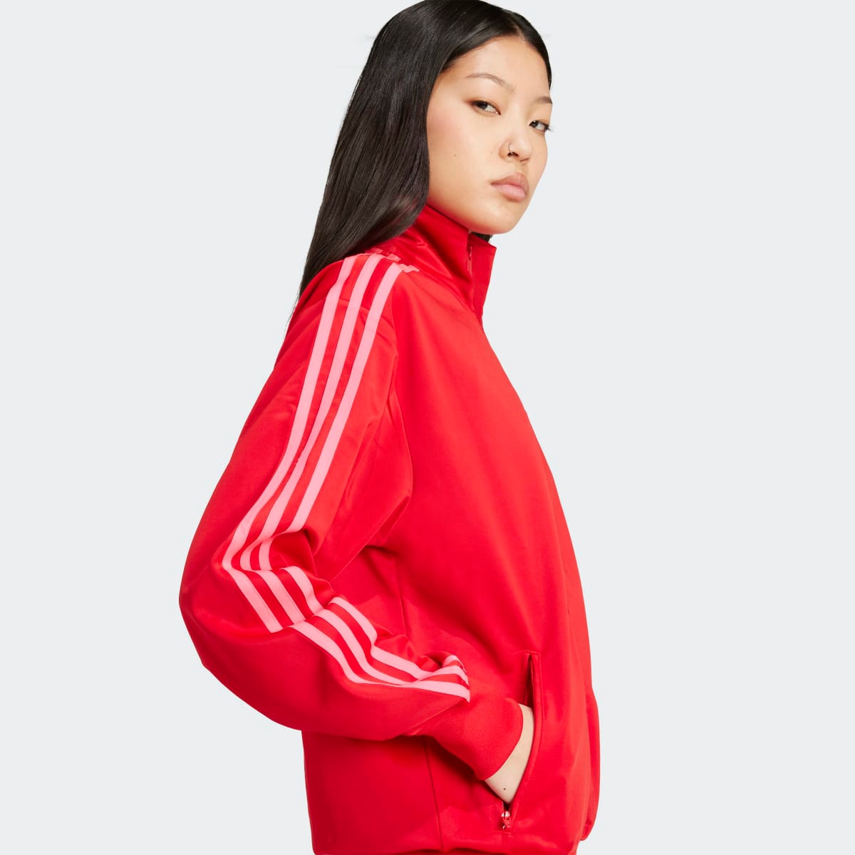 Sweatshirt de Mulher Adicolor Classic Firebird Loose Originals Vermelho-3