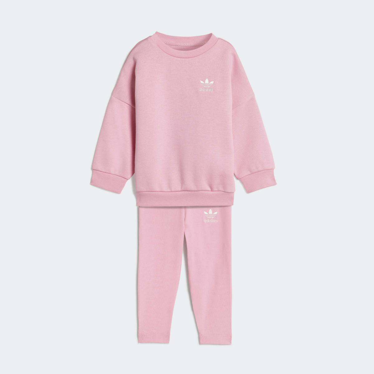 Conjunto de Bebés Trefoil Essentials adidas Originals - Rosa Rosa-1