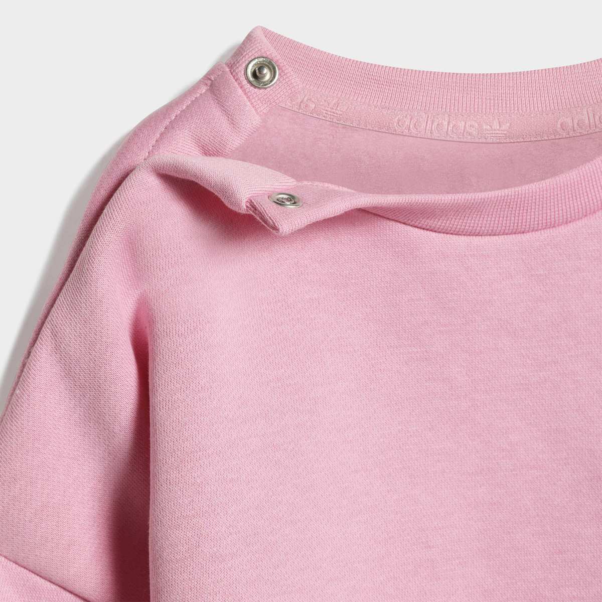 Conjunto de Bebés Trefoil Essentials adidas Originals - Rosa Rosa-5