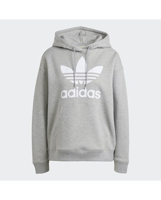 Sweatshirt de mulher Trefoil Adidas Originals Cinzento-6