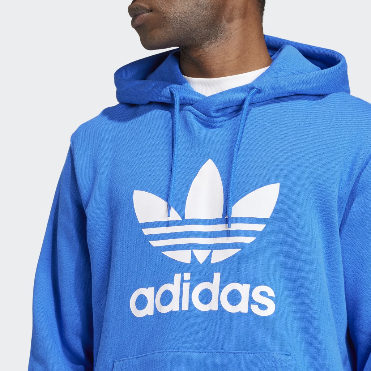 Sweatshirt de Homem com Capuz Adicolor Classics Trefoil Azul-3