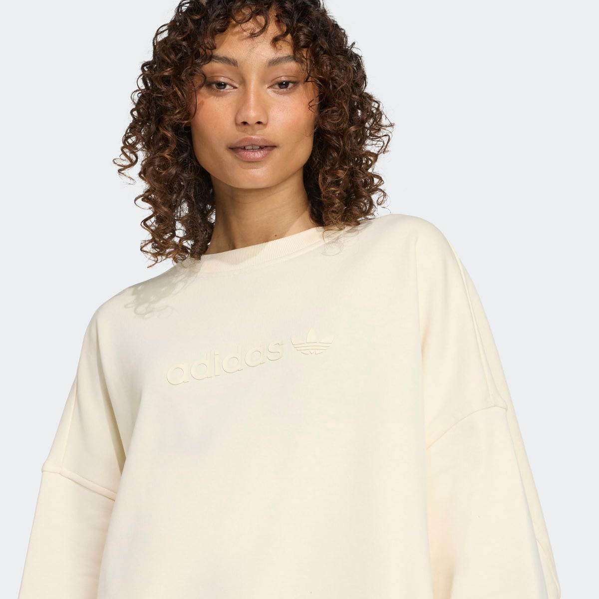 Sweatshirt de Mulher Essentials Linear Oversized Originals Branco-4