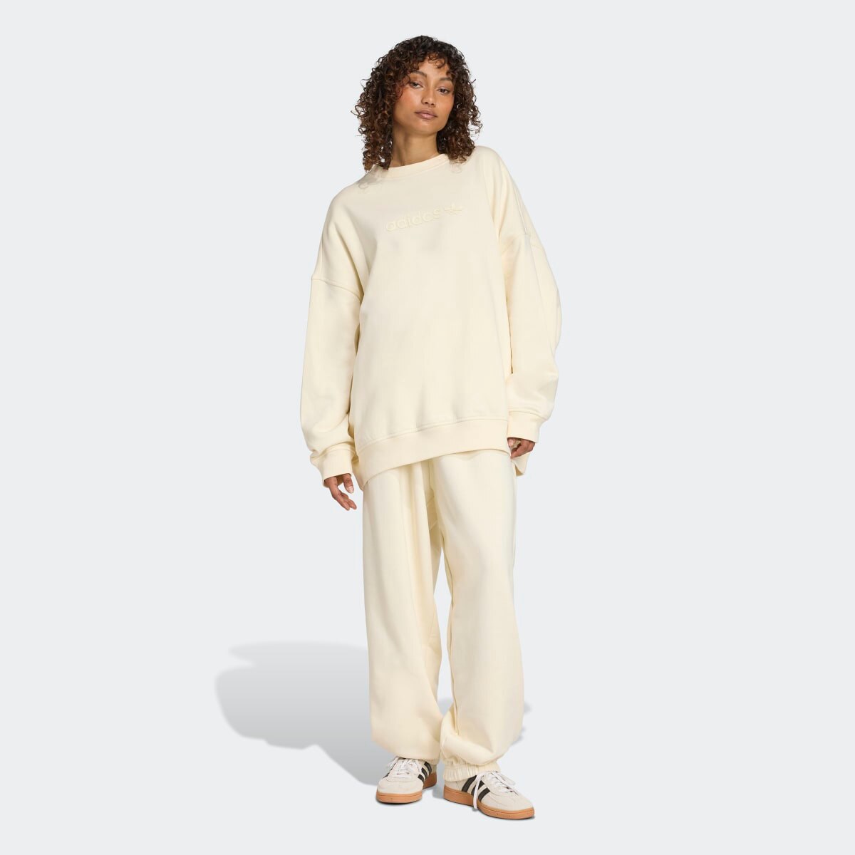 Sweatshirt de Mulher Essentials Linear Oversized Originals Branco-5