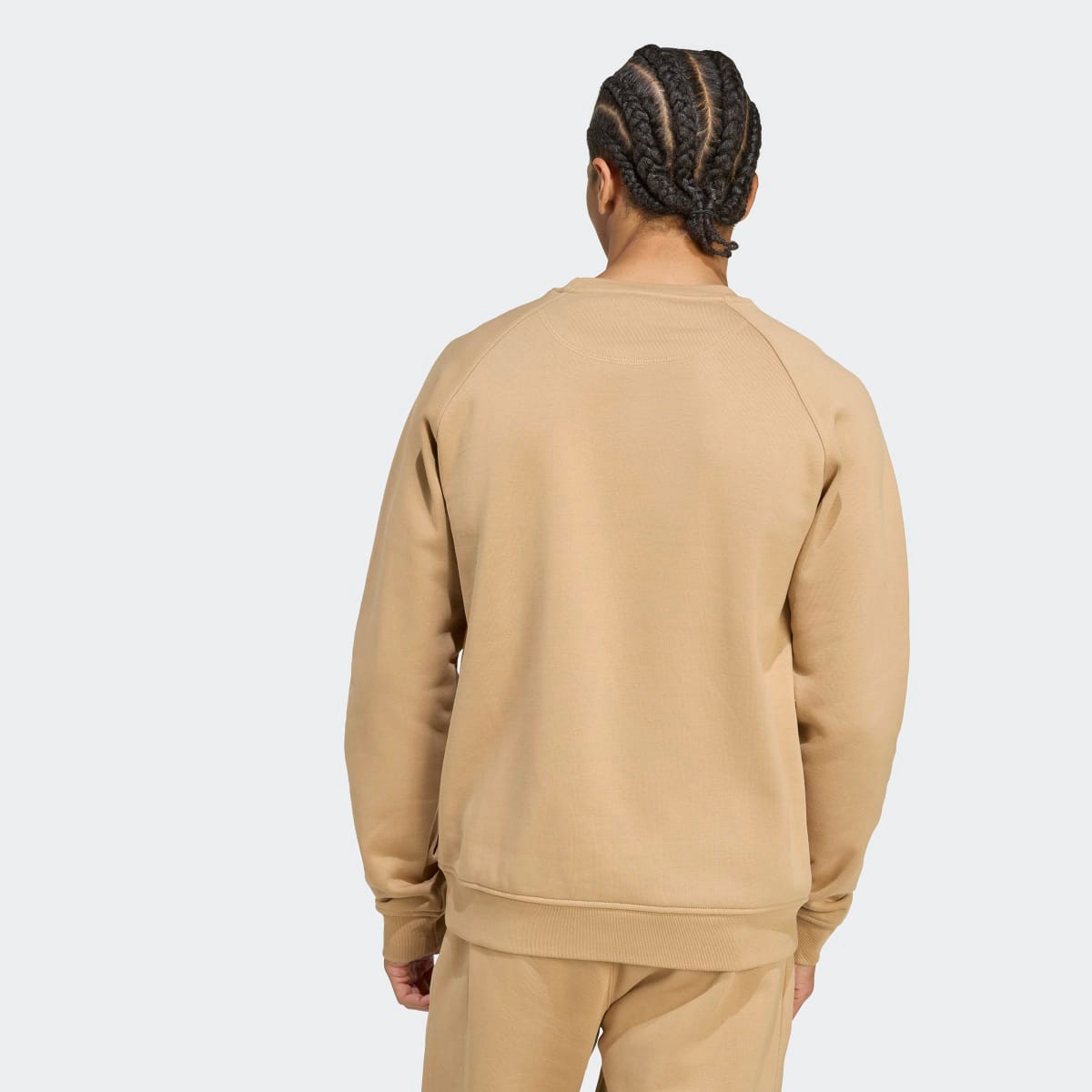 Sweatshirt de Homem Trefoil Essentials Originals Castanho-2