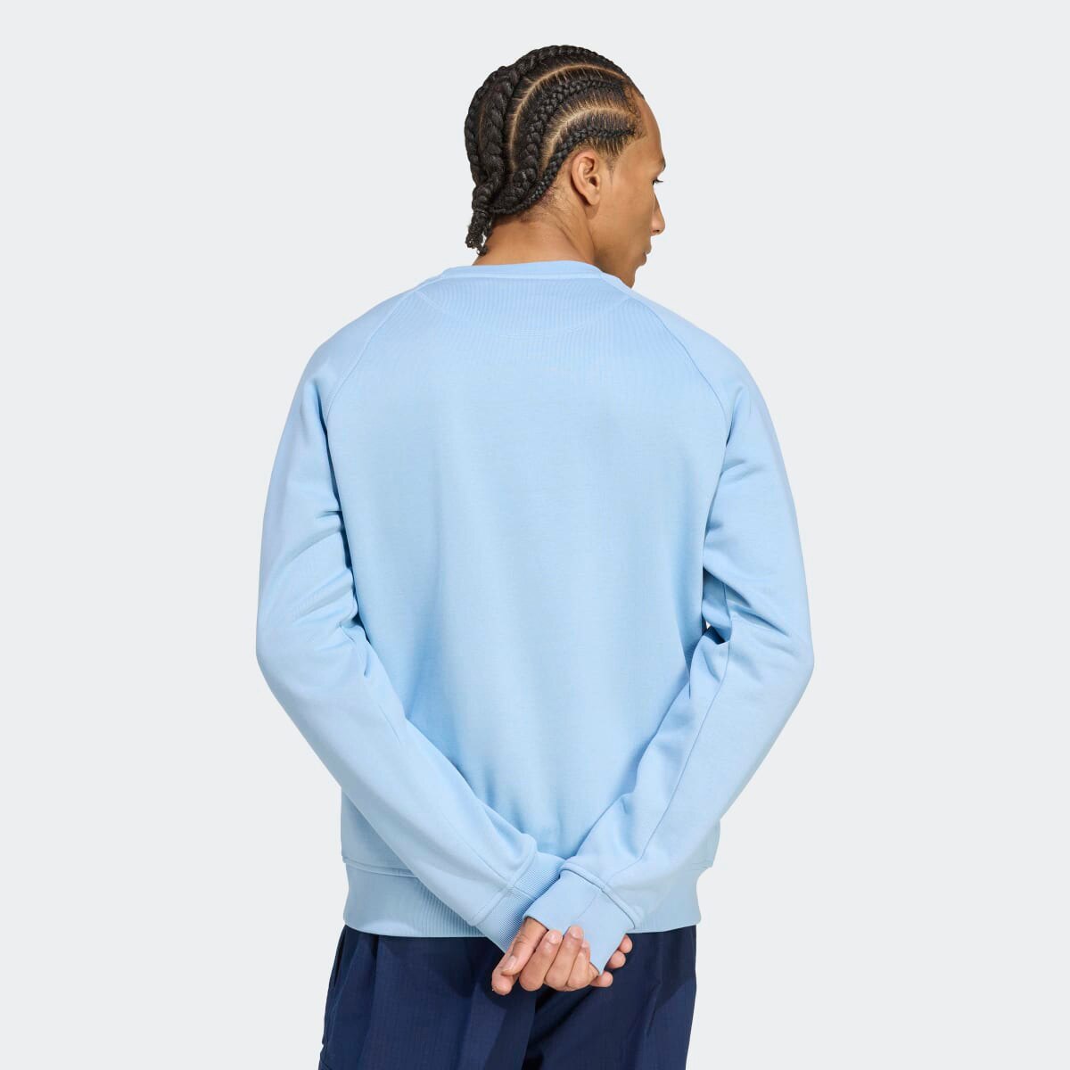 Sweatshirt Trefoil Essentials Originals Azul-2