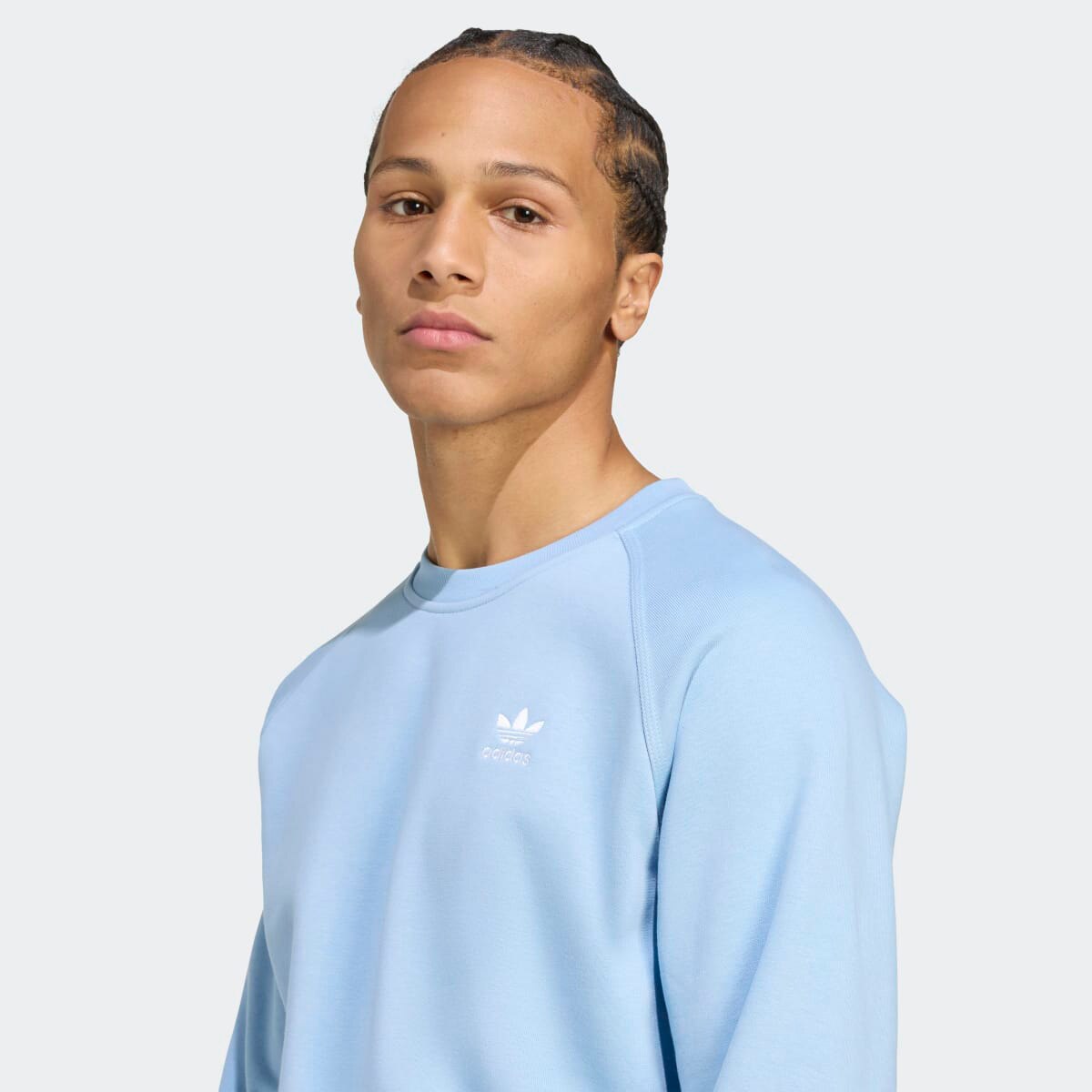 Sweatshirt Trefoil Essentials Originals Azul-4