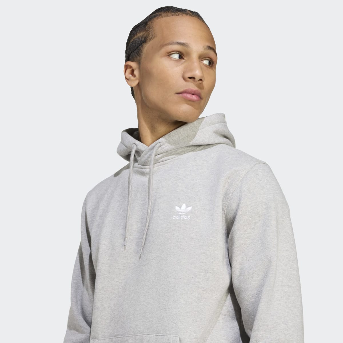 Sweatshirt de Homem Trefoil Essentials Originals Cinzento-4