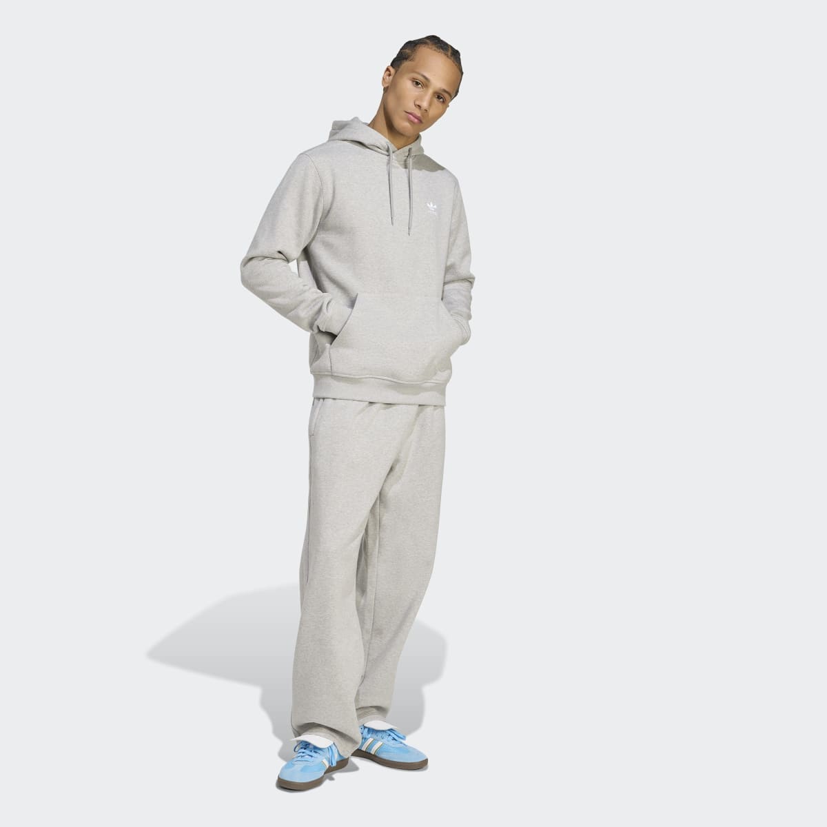 Sweatshirt de Homem Trefoil Essentials Originals Cinzento-5